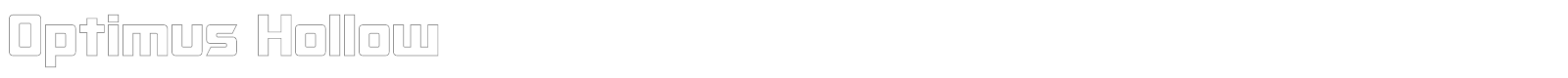 Optimus font preview
